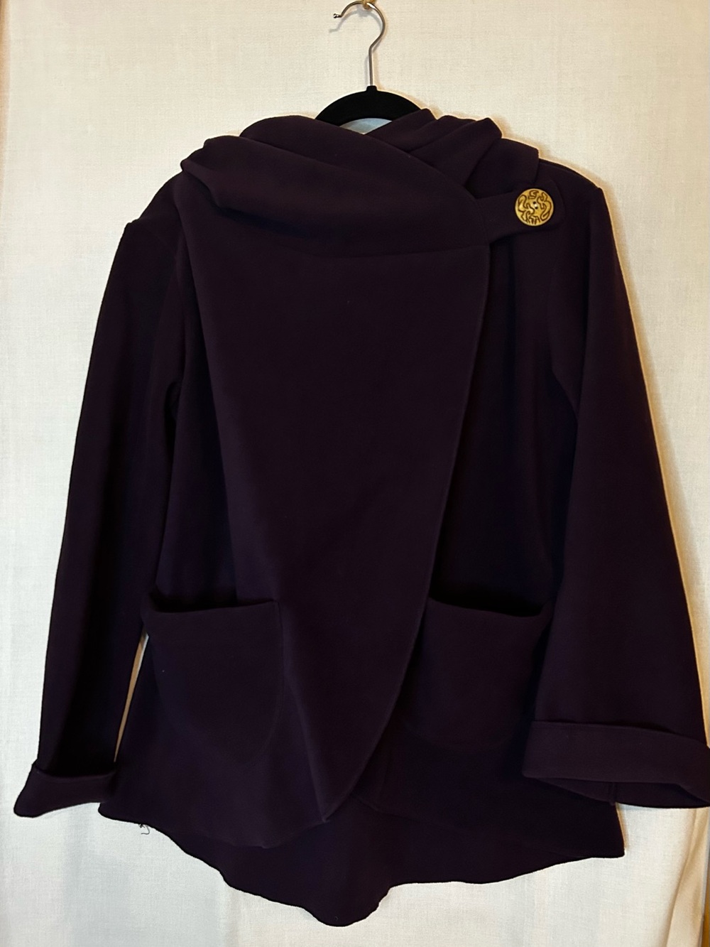 Purple/Plum Fleece Coat. Women’s. Soft. Hooded